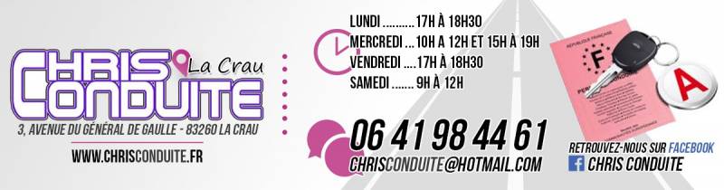 permis accelleré chris conduite la crau